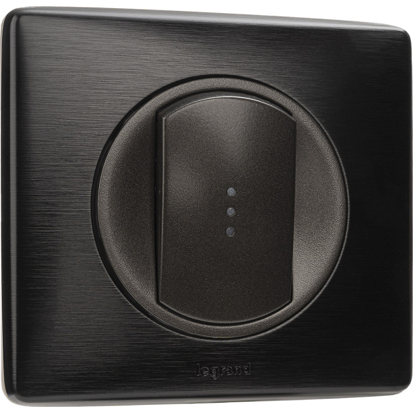 Купить Legrand Celiane2 Графит Клавиша одинарная для выключателя/переключателя с подсветкой 067903
