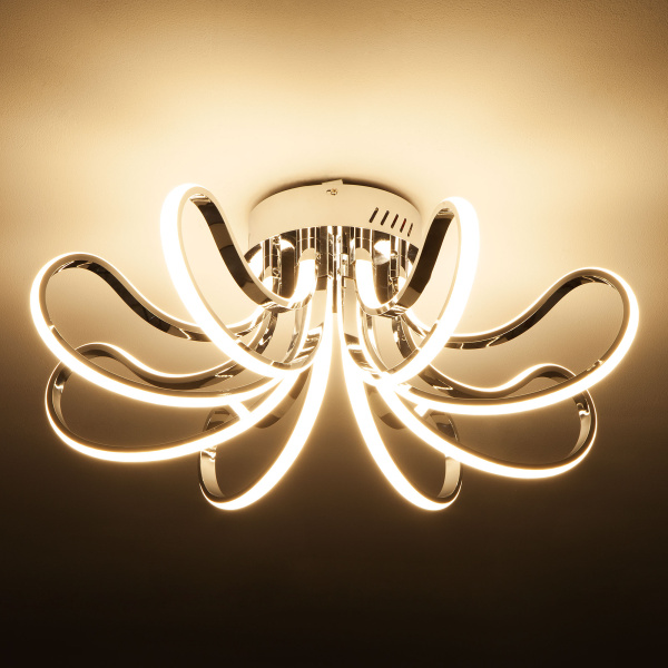 Купить Eurosvet Светодиодный потолочный светильник 90079/8 хром 00000083337