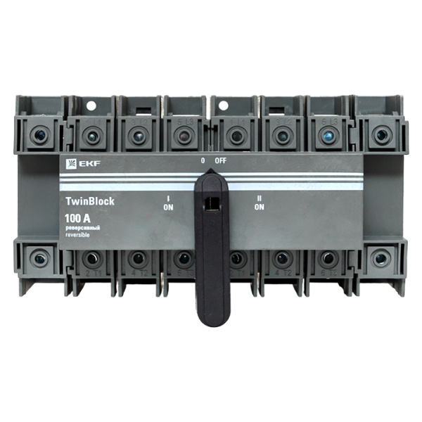 Купить EKF PROxima Рубильник 100A 4P реверсивный c рукояткой для прямой установки TwinBlock