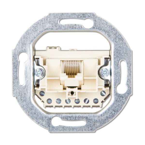 JUNG EcoProfi Мех Розетка тел/комп 1-ая наклонная UAE EPUAE8UPO