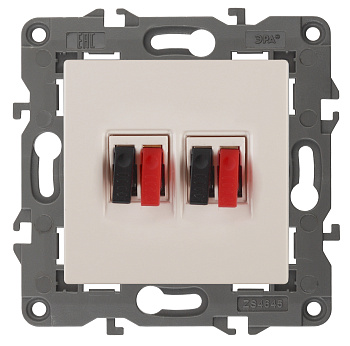 ЭРА 14-3112-02 Elegance Сл.кость Розетка Аудио двойная