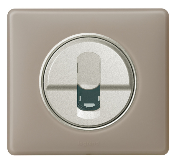 Купить Legrand Celiane Титан Накладка компьютерной 1-ой розетки 068551