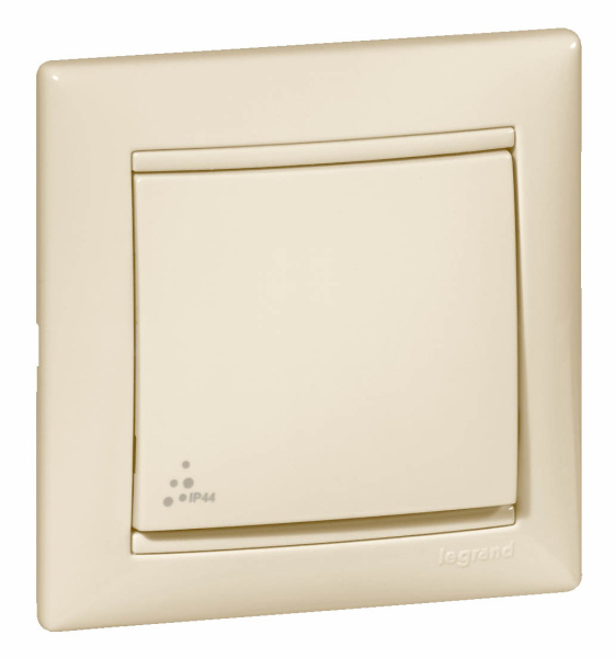 Купить Legrand Valena Крем Выключатель 1-клавишный IP44 (со стандартной рамкой) 774101