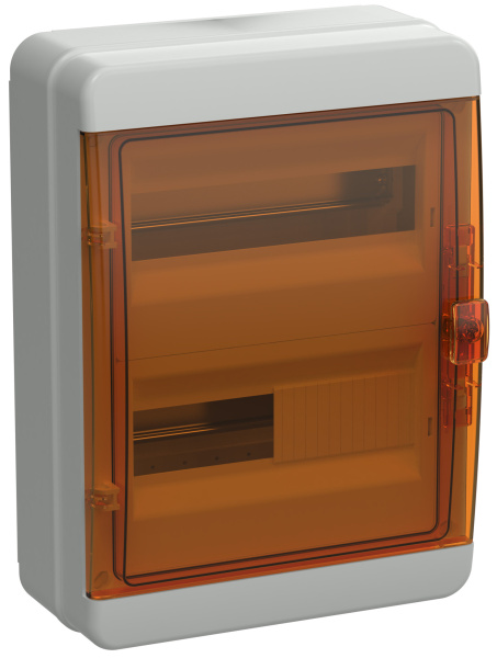 IEK TEKFOR Корпус пласт. КМПн-24 IP65 оранж. прозр. дверь