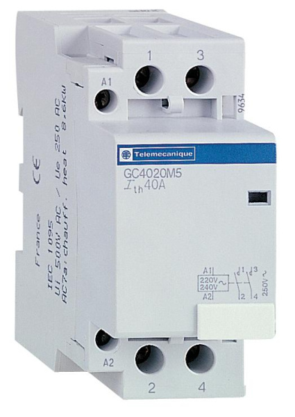 SE Contactors K Контактор модульный 2P (2НЗ) 63А цепь управления 220В 50Гц GC6302M5 Купить SE Contactors K Контактор модульный 2P (2НЗ) 63А цепь управления 220В 50Гц GC6302M5