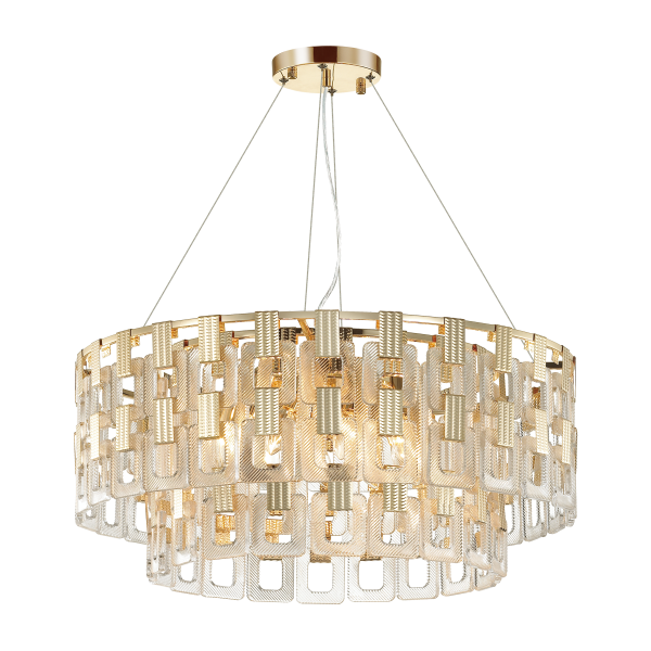 Купить Odeon Light 4989/12 HALL ODL22 389 золотой/стекло Люстра E14 12*40W BUCKLE