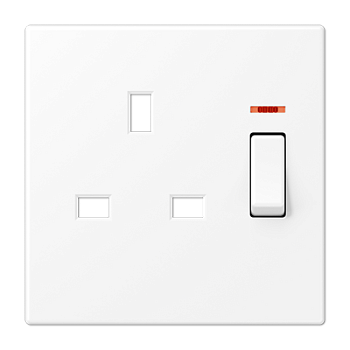 JUNG Накладка на механизм британского стандарта с индикацией дюропласт белый матовый british standart BS2171KOWWMPL