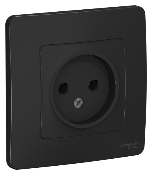 Купить Systeme Electric Blanca внутр Антрацит Розетка б/з без шторок 16А, 250В