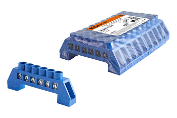 TDM Шина "N" нулевая в изоляторе 6х9мм 6 групп никелированная SQ0801-0317