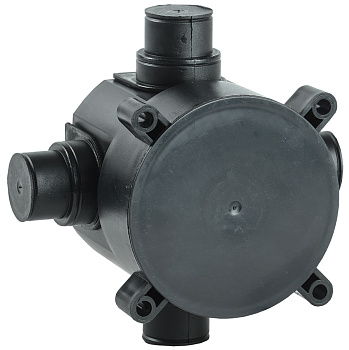 IEK Коробка установочная d=70х72мм для монолит. стр. черная