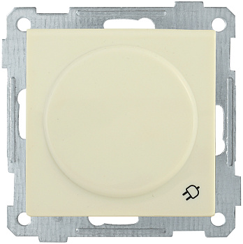 IEK РС16-1-0-Б Розетка с з/к с з/ш и кр. 16А BOLERO кремовый ERB16-K33-16