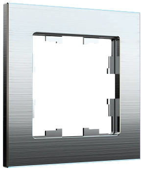 IEK BRITE DECOR Алюминий металл Рамка 1-м РУ-1-1-БрА