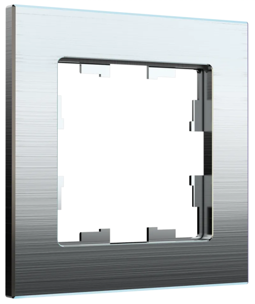 IEK BRITE DECOR Алюминий металл Рамка 1-м РУ-1-1-БрА