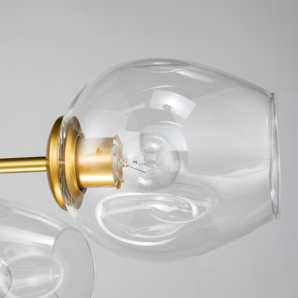 Купить Favourite 2625-8P подвесная люстра Каркас золотого цвета, плафоны из прозрачного стекла