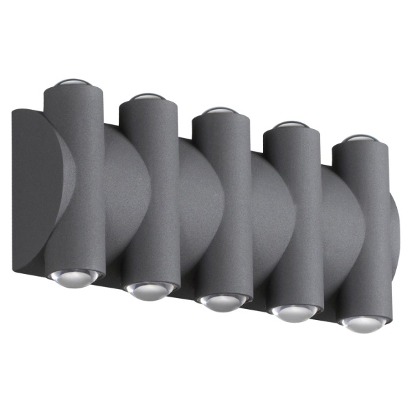 Novotech 358569 STREET NT21 000 темно-серый Ландшафтный настенный светильник IP54 LED 4000K 10W 85-265V CALLE