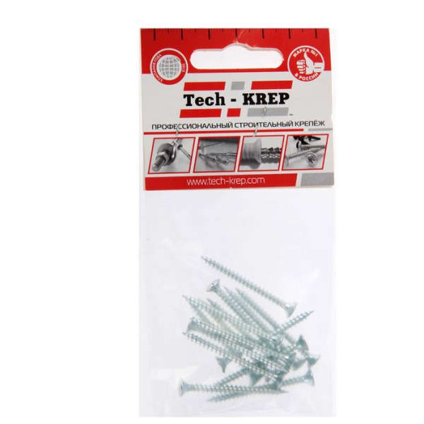Купить Tech-Krep Саморез ШУц 4,0х50 пот. гол. (13 шт) - пакет 102432