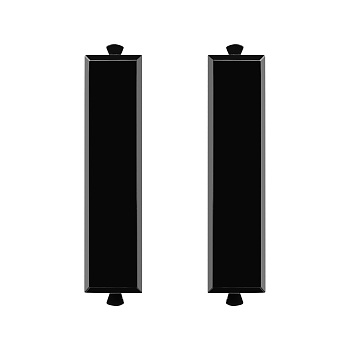 DKC Комплект модульных заглушек "Avanti", "Черный квадрат", 0,5 модуля 2штуки