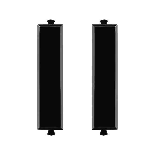 DKC Комплект модульных заглушек "Avanti", "Черный квадрат", 0,5 модуля 2штуки