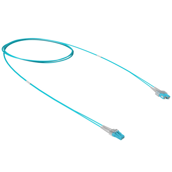 DKC Оптический коммутационный шнур переходной Duplex SC-UPC/LC-UPC, 50/125 OM3, 3 м