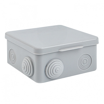 EKF PROxima Коробка распределительная КМР-030-014 с крышкой (100х100х50), 10 мембр. вводов IP55 розн.стикер