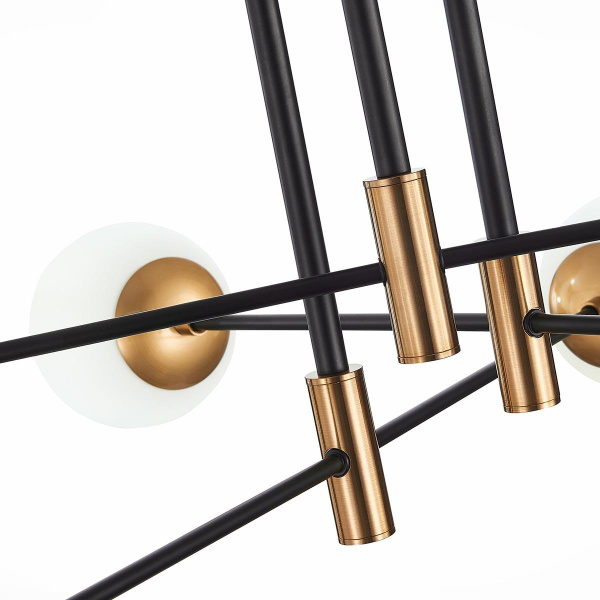 Купить ST Luce SL1203.402.06 Люстра потолочная Бронза,Черный/Белый E27 6*40W