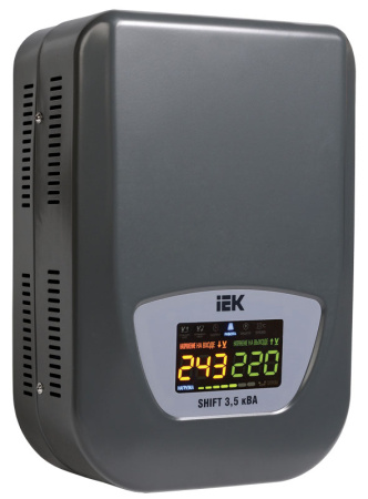 IEK Стабилизатор напряжения настенный серии Shift 3,5 кВА IVS12-1-03500