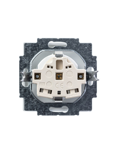 Купить ABB BJE Solo/Future Белый бархат Розетка с/з 2CKA002011A6208