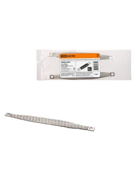 TDM Проводник заземления плоский луженый ПЗ 10-800 (2 шт. упак) ТDM SQ0839-0007