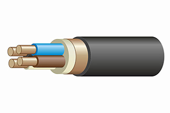 Кабель силовой медь ВВГЭнг(A)-LS 4x16мм² экранированный черный ГОСТ ВВГЭнг(А)-LS 4*16 ок-1