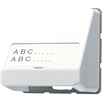 JUNG CD 500/CD plus Белый Корпус для разъемов с полем для надписи 23х59мм CD554WW