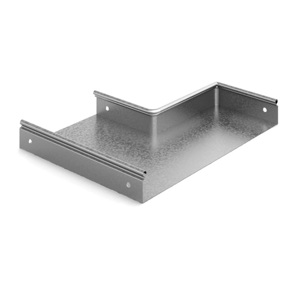 OSTEC Переход прямой левый 200х100х50, толщ. 0,7 мм, Сендзимир цинк