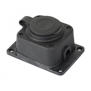 EKF PROxima Роз. одномест. с защит. крышкой каучуковая 230В 2P+PE 16A IP44 PRO