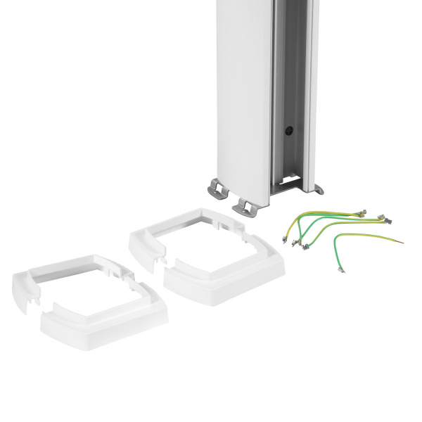 Купить Legrand Универсальная колонна алюминиевая с крышкой из алюминия 2 секции, высота 4,02 метра, с возможностью увеличения высоты до 5,3 метра, цвет белый 653133