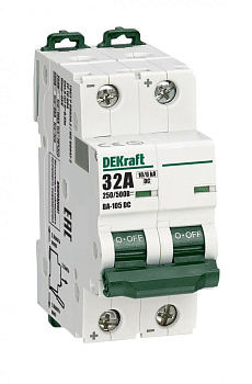 Dekraft Автоматический выключатель 2P 32A х-ка C 500В DC ВА-105 13394DEK