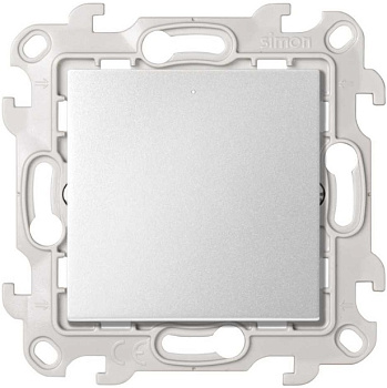 Simon 24 Алюминий Кнопочный выключатель с подсветкой 10A 250В~ 2420160-033