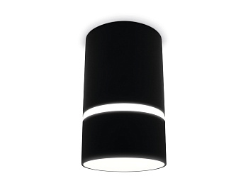 Ambrella Накладной точечный светильник с акрилом TN3412 SBK черный песок GU5.3 D65*105