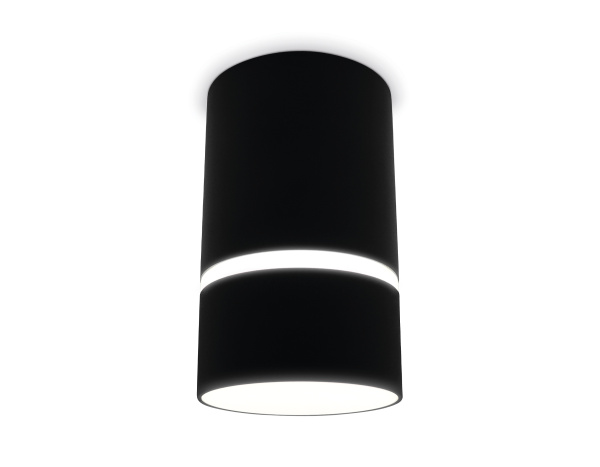 Ambrella Накладной точечный светильник с акрилом TN3412 SBK черный песок GU5.3 D65*105