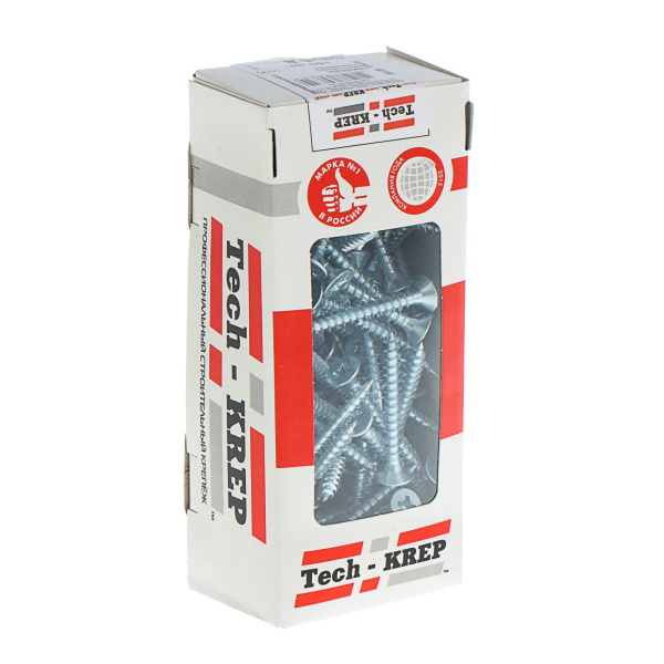 Tech-Krep Саморезы универсальные  35х4,5 мм (200 шт)  оцинкованные - коробка с ок. Tech-Kr 102190