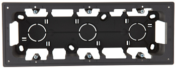 Simon 24 Графит Коробка монтажная для накладного монтажа на 3 модуля 2400753-038