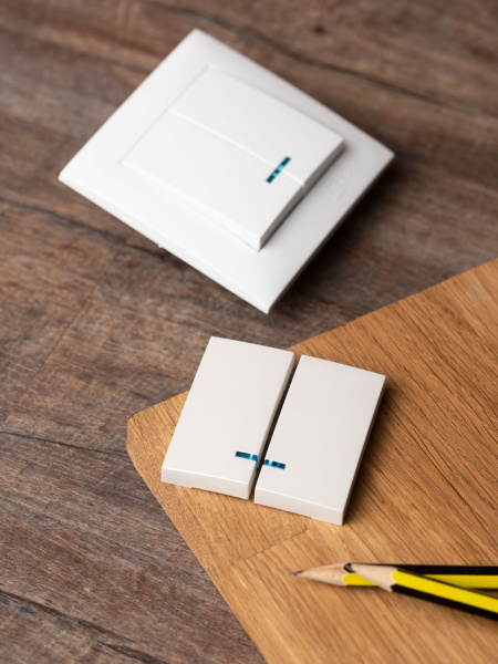 Купить EKF PROxima Валенсия лицевая панель выключателя 2-кл. с индикатором 10А жемчуг