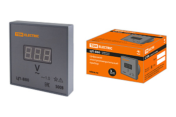 TDM Цифровой вольтметр ЦП-В80 500В-1,0 (без поверки) SQ1102-0520