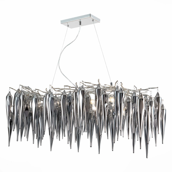 ST LUCE  SL1653.103.12 Люстра подвесная Хром/Хром E14 12*40W ST LUCE  SL1653.103.12 Люстра подвесная Хром/Хром E14 12*40W