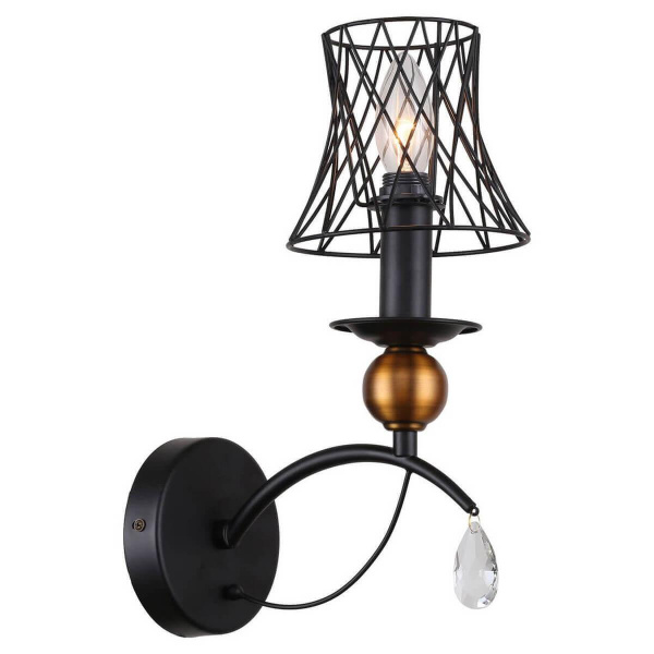 Lussole LGO Металл Черный /  Металл Светильник настенный E14 GRLSP-8105