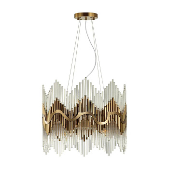 Odeon Light 4983/8 HALL ODL22 379 бронзовый/стекло Люстра E14 8*40W SAVIKIA