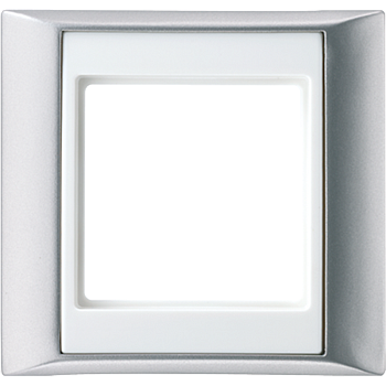 JUNG A 500 Алюминий/Белая Рамка 1-ая AP581ALWW