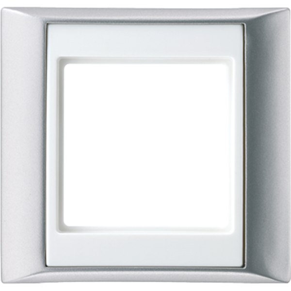 JUNG A 500 Алюминий/Белая Рамка 1-ая AP581ALWW