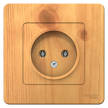 Systeme Electric Blanca внутр Ясень Розетка б/з без шторок 16А, 250В