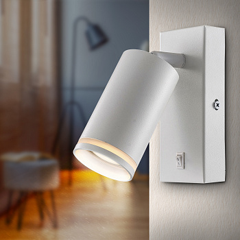 ЭРА Светильник настенный ЭРА WL19 WH GU10 MR16 IP20 белый