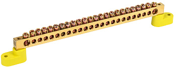 IEK Шина PE земля на двух угловых изол ШНИ-8х12-24-У2-Ж