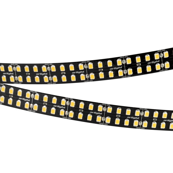 Arlight Светодиодная лента RT-5000-2835-320 24V Warm3000 (BLACK 15mm, 24W/m, IP20) (-) 032610